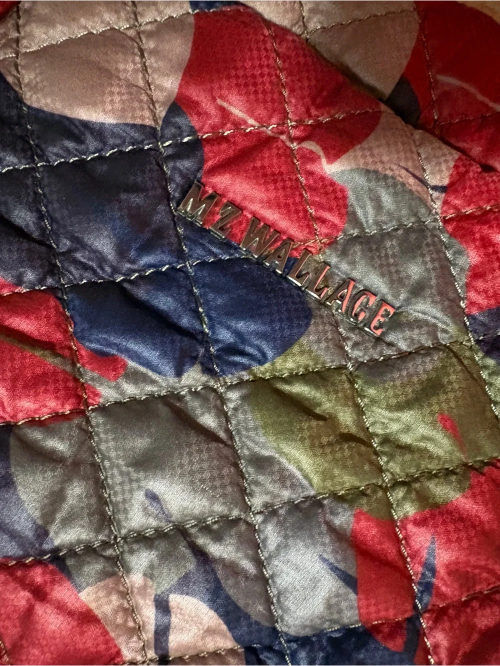 MZ Wallace Medium Metro Tote - Leaf Print (Red, Olive Green, Navy & Blush)